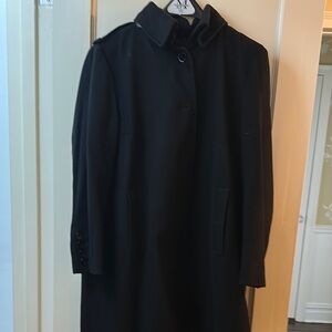 Burberry Classic Black Wool Women's Coat